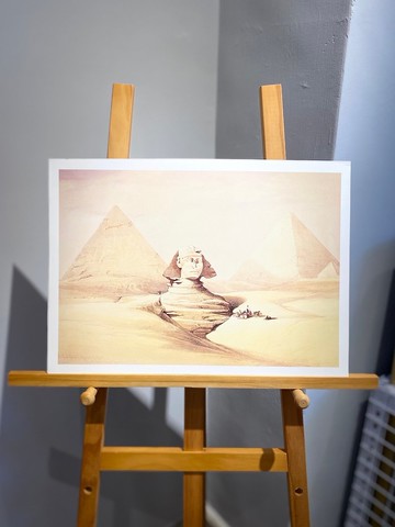 藝術家David Roberts - 人面獅身像1839復刻版ART PRINT
