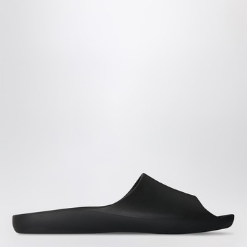 Black Ama rubber slide sandal