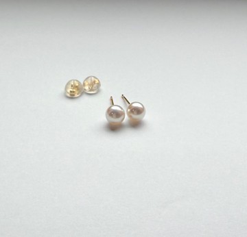 Akoya珍珠耳環 K18 750