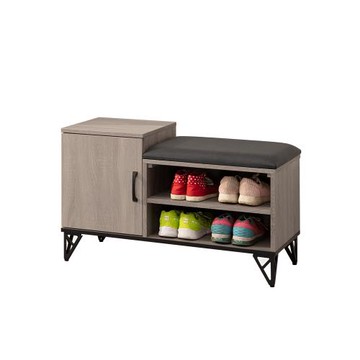 【唯熙傢俱】漢德淺灰橡色3尺座式鞋櫃