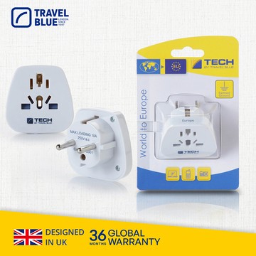 【Travelblue 藍旅】旅行歐洲轉接插頭 TB901