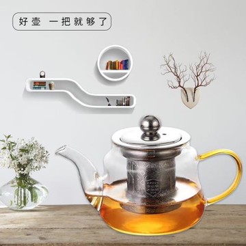 200到600毫升泡花茶壺耐熱水壺燒水電熱玻璃煮茶壺功夫茶具家用