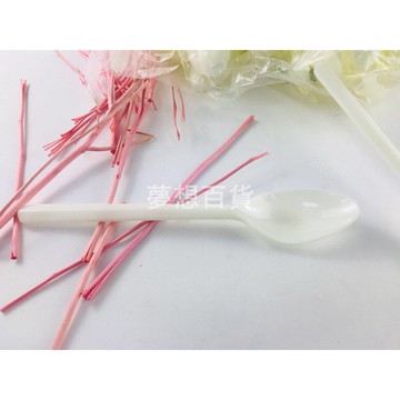 大茶匙（21）（40條*100入）（1條）白色湯匙 外帶湯匙 一次性湯匙 塑膠湯匙 免洗湯匙 中式湯匙（伊凡卡百貨）【領券滿額再折千7/31止】