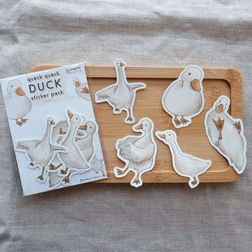 動物貼紙 | 鴨仔貼紙包 | quack quack duck sticker pack