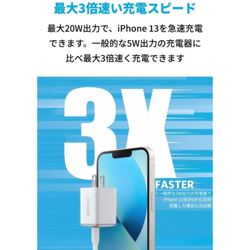 充電器 Anker Charger (Nano Pro) 521 USB PD 40W USB-C 急速充電器