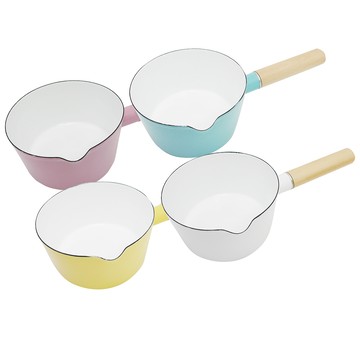 SADOMAIN 【一品川流】  琺瑯單柄牛奶鍋-15cm / 1.1L-1入