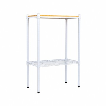 【dayneeds】松木 60x30x90公分二層烤白收納層架原木
