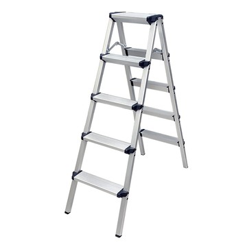 5階 加厚款輕型鋁梯-2色銀色
