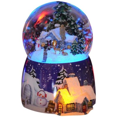 ミュージカルスノードームオルゴール　回転可能な発光　自動スノーオルゴール優れた誕生日ギフト　送料無料　GW約1.5kg クリスマス　プレゼント