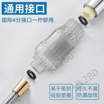 🔥台灣出貨🔥 花灑過濾器沐浴器淨水器浴室洗澡通用型水管前置過濾器熱水淨化器 嚴選