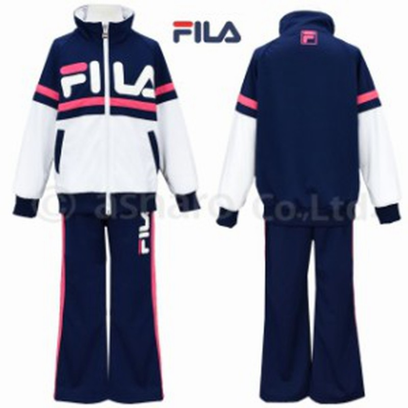 ジャージ 女の子 ジュニア Fila 上下セット 2点紺 ピンク 通販 Lineポイント最大1 0 Get Lineショッピング