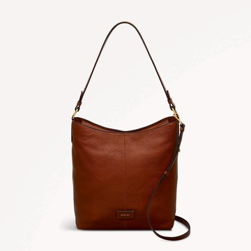 Radley London Womens Leather Southwark Lane Large Ziptop Shoulder - Brown Large