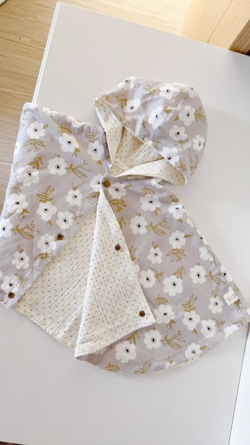 晨曦花毯夢語 四季薄款斗篷 嬰兒禮物 彌月禮 週歲禮