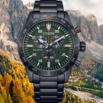CITIZEN 星辰 Chronograph 潮玩計時光動能腕錶-43.5mm AT2527-80X