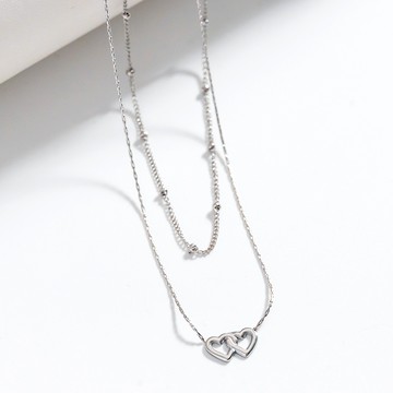 愛心穿線鍊(J053LAU07AD) - JUJURY