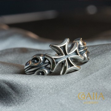 S925銀戒。雅典十字 | SH