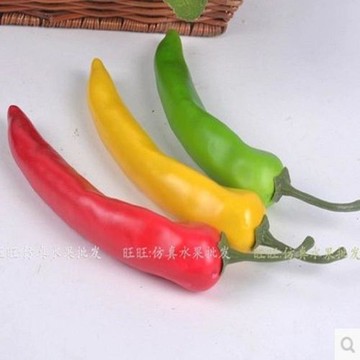 [協貿國際]   仿真牛角椒辣椒  10入