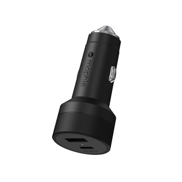 mophie 42w dual usb-c+usb-a車用充電器 車載type-c快充 usb車充
