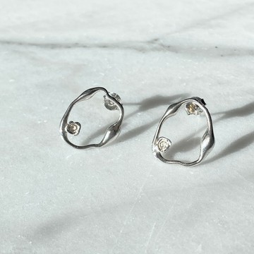 【純銀手作】玫瑰 ‧ 戒指 // 耳環 // 手鍊