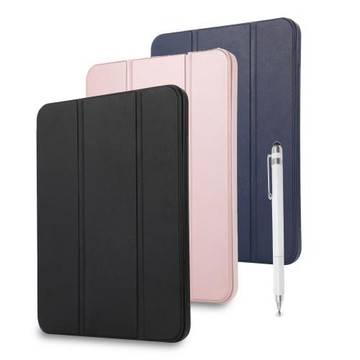 【LA148優雅三折款】iPad Air 13吋 2024 平板保護皮套(內置筆槽)(附精細觸控筆)