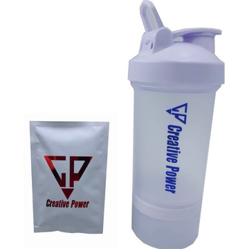 Creative power 低熱量乳清蛋白 巧克力/奶茶/草莓（15包隨身包）搭配提手搖搖杯700ml