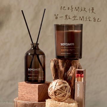 🔜 快速出貨【蝦米良品】SOYAMOO 贈精美紙袋！香氛蠟燭＋擴香精油＋木托盤 禮盒禮袋套裝 質感禮物首選！情人節禮物 生日禮物 聖誕節 交換禮物 母親節禮物