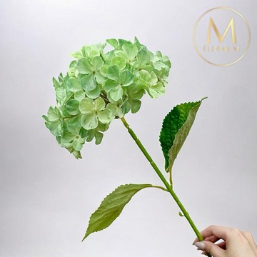 以後都走花路吧🌷快速出貨【Floral M】夏日京都大型繡球夢幻翡翠仿真花花材（1入組）