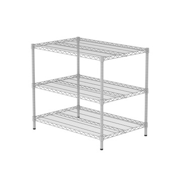 特力屋 烤漆三層架寬90*深60*高80公分(白)