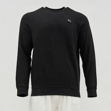 Puma 基本系列 ESS Elevated 男款 黑色 圓領 歐規 上衣 運動 休閒 長袖 68472701