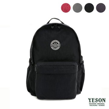 YESON - 台灣精品超輕量防潑水YKK 拉鍊尼龍雙肩後背包