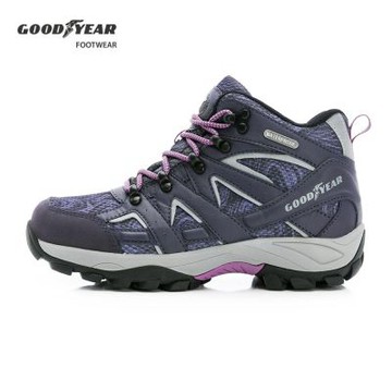 【GOODYEAR 固特異】登山者W3-動態防水戶外鞋/女鞋 耐磨 橡膠底 防撞鞋頭 紫藍色(GAWO52527)