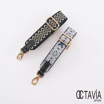 OCTAVIA 8 - NEW LOOK肩背帶系列 金絲花朵寛3.8CM 包包背帶