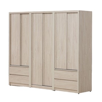 【MUNA 家居】喬伊詩8X7尺四抽推門衣櫥組