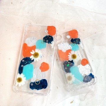 揮毫之間 -法國革命  手繪乾燥花金屬手機殼