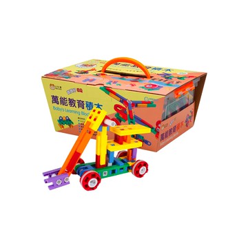 小牛津 萬能教育積木 通過歐盟EN71化學認證 多向式連結 AH型&窗型積木 輪軸可旋轉  1組