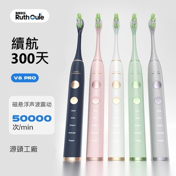 每分鐘/50000次 智能牙刷 音波震動牙刷 自動牙刷 無線充電 365天續航 杜邦刷毛 五段潔牙