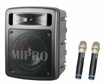 MIPRO MA-303DB (MA-303du升級版) 超迷你手提式無線喊話器/擴音機/教學機 具藍芽功能 附2支無線麥克風