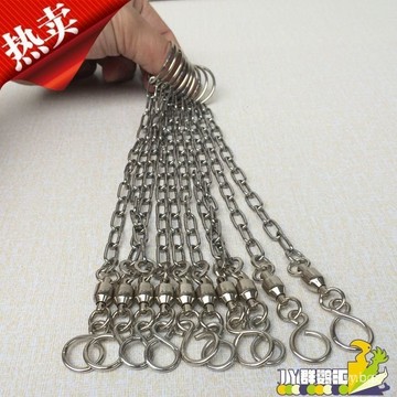 🔥桃園有貨🔥中大型鸚鵡架腳鏈 不銹鋼鸚鵡腳鏈 8字環鳥腳鏈 金剛 折中 灰機 GRXG KW62