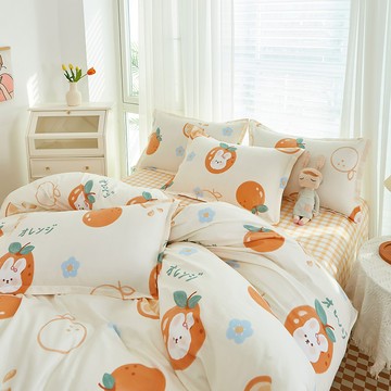 台灣出貨 全棉四件套 印花四件套 純棉床包四件套 鼕天保暖床包 床包四件組 保暖床包組 加絨床包組 鼕季床包組 床罩組