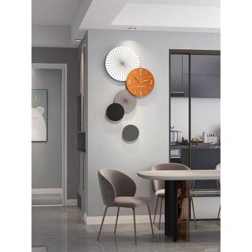 鐘表掛鐘客廳2025新款家用時尚現代簡約高端餐廳裝飾畫時鐘掛墻