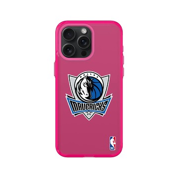 iPhone 15 Pro Max Clear 粉漾桃 - NBA - Logo-達拉斯獨行俠 Dallas Mavericks