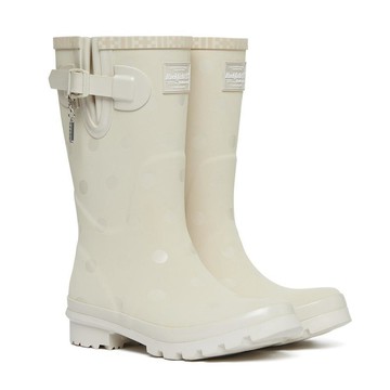 韓國 Rockfish Weatherwear [× ILLIT] ORIGINAL RAIN BOOTS SHORT DOT 聯名點點短筒雨靴 象牙白 IVORY