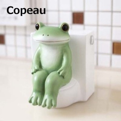 コポー Copeau 空気のお掃除マスコット トイレ　ローズの香り ローズ 薔薇 バラ ROSE 72835  小物 オブジェ カエル 置き物 置物 オブジェ