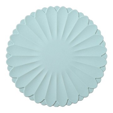 花朵矽膠隔熱墊 DN31-18 18cm  青色  1個