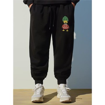 男生情侶大碼春夏加絨胖子衛褲