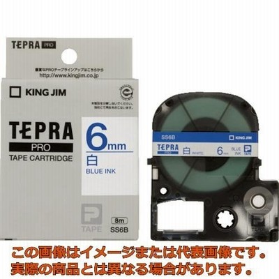 キングジム　テプラＰＲＯテ−プカ−トリッジ　幅６ｍｍ　白