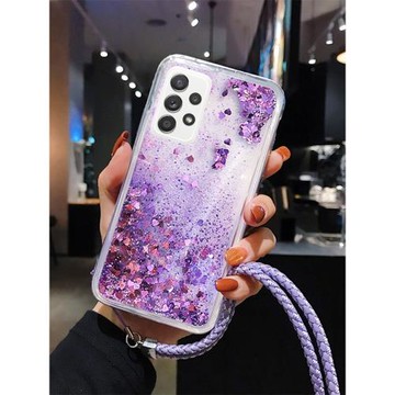 適用于三星A52 5G手機殼A53液體a16流沙殼A05s全包邊S25ULTRA女款A32掛繩A56卡通A52硅膠s24保護套A12創意A14