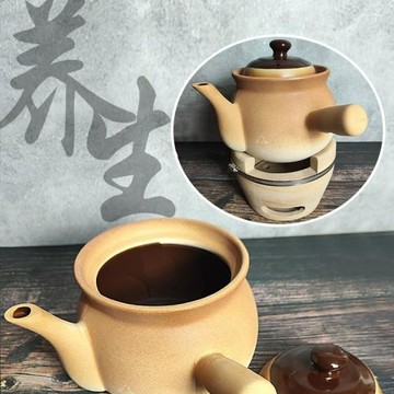 無釉養生壺燃氣家用茶壺藥罐燉藥煲煮藥鍋熬砂鍋藥罐瓦罐傳統