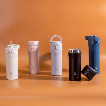 淨瓷彈跳杯-單入組 珊瑚粉-M-700ML