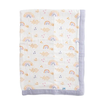 Little Unicorn 竹纖維寶寶毯 彩虹雨點